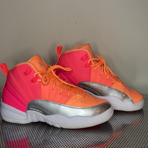 pink orange silver 12s